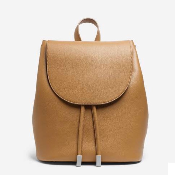 Everlane Petra Backpack Camel Italian Leather - Picture 2 of 8